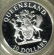 AUSTRALIA $10 STATE SERIES QUEENSLAND 1989 SILVER PROOF KM? CV$45A  READ DESCRIPTION CAREFULLY !!! - 10 Dollars