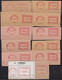 Delcampe - EMA  Luxembourg  Lot De 79  FRAGMENTS  " Des Années 80 " - Maschinenstempel (EMA)