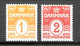 AFA # 77-78  Denmark    MH    1914    (12 3/4) - Ungebraucht
