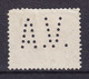 Belgium Perfin Perforé Lochung 'A.V.' 1929 Mi. 259, 25c. Wappenlöwe ANVERS Cancel (2 Scans) - 1909-34