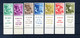 1957-59 ISRAELE SET MNH ** 128/132A Senza Filigrana Con Tab Completa - Nuevos (con Tab)