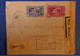 K15 LA REUNION LETTRE RARE RECOM. 1943 ST DENIS +CENSURE +FORCES FRANC .REOUVERTURE L. AERIENNE.CACHET ARR. MADAGASCAR - Covers & Documents