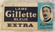 VINTAGE RAZOR BLADES ZILETI VEICOLI FAHRZEUGE LAME GILLETTE BLEUE EXTRA - Rasierklingen