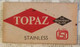 VINTAGE RAZOR BLADES ZILETI VEICOLI FAHRZEUGE TOPAZ STAINLESS  MADE IN INDIA - Rasierklingen