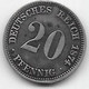 Allemagne - 20 Pfennig 1874 A - Argent - 20 Pfennig