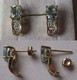 Delcampe - Hochwertiges 585er Gold Schmuck Set Ohrringe, Ring & Halskette (109457) - Sonstige & Ohne Zuordnung