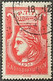 1935/37 - France - Timbre Oblitéré De Radiodiffusion N°2 (sans Valeur) Rouge - Radiodiffusione