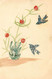 CPA à Système De Collage De Timbres * Fleurs Et Oiseaux ! * Stamp Stamps Timbre Philatélie - Stamps (pictures)