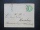 Brasilien 1891 GA Umschlag (ZuF Leider Abgelöst) Mit Ank. Stempel KOS / Kreisobersegmentstempel Hamburg Uhlenhorst - Covers & Documents
