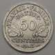 50 Centimes Francisque, Légère, Aluminium, 1943 - Etat Français - 50 Centimes