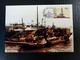 MACAU MAXIMUM CARS - 1985 Cargo Boats 4 CARDS FULL SET FIRST DAY CANCEL (SB1#03) - Maximumkarten