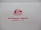 Delcampe - 1980 Umschlag Australian Senate (Regierung) Mit Inhalt U. Original Unterschrift K.O. Bradshaw Acting Clerk Of The Senate - Brieven En Documenten
