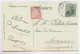 MONACO TAXE 10C MONACO 1913 SUR CARTE GERMANY 5C FELDBERG - Postage Due
