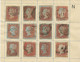 Delcampe - COLLECTION QV 1d Red Imperforated Complete Sheet Reconstruction Of 240 Stamps (within Ca. 130 Four Margins Copies) - Used Stamps