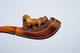 Ancienne Pipe En écume De Mer Patinée Sculptée (Meerschaum) Et Ambre Représentant Une Scène De Chiens XIXème - Meerschaum Pipes