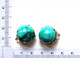 BOUCLES D'OREILLES CLIPS....CABOCHONS EN MALACHITE. - Ohrringe