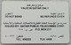 TELECARTE PHONECARD MAGNETIQUE - QATAR TELECOM - QR 50 - 1989 - EC - Qatar