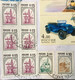 RUSSIA 2003, USED AIRMAIL COVER TO INDIA VINTAGE CAR BLOCK 4 STAMPS WITH EXIRA TAB !! TOTAL 12 STAMPS - Lettres & Documents