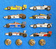 8 PIN'S //  **  HONDA F-1 / WORLD CHAMPIONSHIP 1986 / 87 / 88 / 89 / 90 ** - Honda