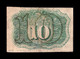 Estados Unidos United States 10 Cents George Washington 1863 Pick 102a BC+ F+ - 1863 : 2° Edición