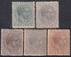 1880-179 CUBA ESPAÑA SPAIN ANTILLAS 1880 ALFONSO XII 5c - 1 Pta UNUSED (NO 10c). - Préphilatélie