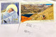 NEW ZEALAND 2022, USED AIRMAIL COVER TO INDIA, 2 STAMPS CHRISTMAS, NETSON LAKES ,TASMAN ,WATER,NATURE,CHILD , - Brieven En Documenten