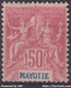 MAYOTTE : TYPE GROUPE 50c ROSE N° 11 NEUF * GOMME AVEC CHARNIERE - Unused Stamps