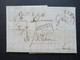 1833 Belgien Auslandsbrief Gand - Bezier Ra3 Belgique Par Lille Und L1 L.P. B 2 R Faltbrief Mit Inhalt - 1830-1849 (Unabhängiges Belgien)