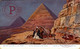 AT THE PYRAMIDS IN THE DESERT. AUPRÈS LES PYRAMIDES DANS LE DESERT PYRAMIDEN    EGYPTE EGYPT EGIPTO - Pyramiden