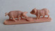 FIGURINE PUBLICITAIRE LA ROCHE AUX FEES 70's LA FERME - COCHON PORCELETS - PAS DUNKIN - Cochons