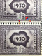 Errors Stamps Romania 1930 # Mi 393 Maps Printed With Broken Frame Border, Map Pair Unused - Plaatfouten En Curiosa