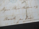 Italien 11.2.1856 Genova - Marseille Pour Oran (Algerien) Blauer 6eck Stempel Sard S.E. Marseille Schiffspost - Sardinien