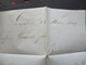Delcampe - GB London 1849 Stempel Angl. Boulogne S-Mer Und Roter Stempel Malteser Kreuz LS 23 Mrz 23 1849 Nach Bordeaux - Cartas & Documentos