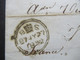 GB London 1852 Stempel B S Mit Krone Und Blauer L1 Oxford / Angl AM 1 Calais 2 über Paris Nach Nantes - Lettres & Documents