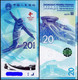 CHINA 2022 Beijing Winter Olympic Games Polymer+Paper Banknote 2x20 Yuan UNC - Sonstige & Ohne Zuordnung