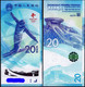 CHINA 2022 Beijing Winter Olympic Games Polymer+Paper Banknote 2x20 Yuan UNC - Altri & Non Classificati