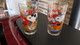 LOT DE 2 VERRES SNOOPY COSMONAUTE ET LES ANNEES SOIXANTES VERRE LONG DRINK - Peanuts