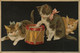 Cats - Katze - Katten - Kittens With Drum 19?? - Chats