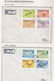 British  Antarctic Territory (BAT)  1984 Def/Marine Life 16v On 4 Registered FDC Ca 4 Bases ( (TAB152) - FDC