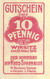 Delcampe - Wirsitz Posen 4  Notgeldschein 1917 UNC 3x Gefaltet 1x - 1. WK