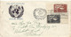 Verenigde Naties - New York Brief Uit 1957 Met 2 Postzegels (5994) - Brieven En Documenten