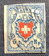 1851, Zst 17 II Stein B3 T.25 RU, 5 Rp Rayon I KE SPUREN ! (Attest Marchand Schweiz Suisse Certificat Cert Mi.9 II - 1843-1852 Kantonalmarken Und Bundesmarken