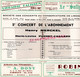 87-LIMOGES-PROGRAMME SOCIETE CONCERTS CONSERVATOIRE MUSIQUE-PLACE EVECHE-1946-HENRY MERCKEL-PUGNET CAILLARD - Programma's