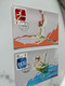 China Olympic M Cards Basketball Fencing Sailing Embossed Cards - Nuevos