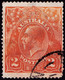 AUSTRALIA 1920 KGV 2d Orange-Brown SG62 FU - Used Stamps