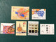 MACAU LOT OF 6 UNUSUAL STAMPS, KITES, SNAKE CALIGRAPHY, COMPASS CART. - Colecciones & Series