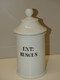 Delcampe - * ANCIEN POT Style PHARMACIE PORCELAINE BLANCHE De LIMOGES Ext. : RUSCUS DECO E - Limoges (FRA)