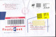 United States Registered Recommandé Einschreiben Label US Postage Paid IRVINE California 2022 Cover Brief BRØNDBY STRAND - Cartas & Documentos