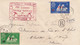 LETTRE. ST PIERRE ET MIQUELON. 31 AOUT 1948. 1° LIAISON POSTALE AERIENNE. ST PIERRE. CANADA. FRANCE. USA - Lettres & Documents