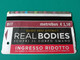 Biglietto Ticket Metrebus Roma Mostra Real Bodies - Europe